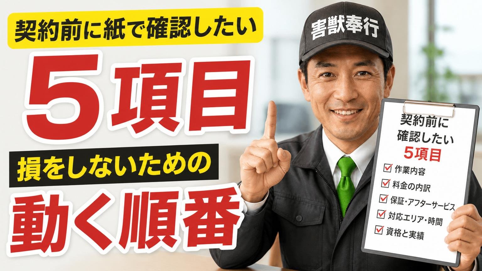 契約前に紙で確認したい5項目と、損をしないための動く順番