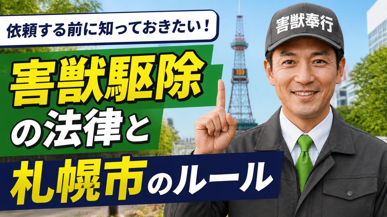 依頼する前に知っておきたい、害獣駆除の法律と札幌市のルール