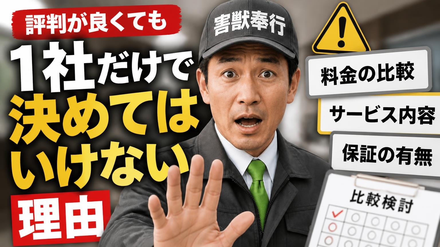 評判が良くても1社だけで決めてはいけない理由