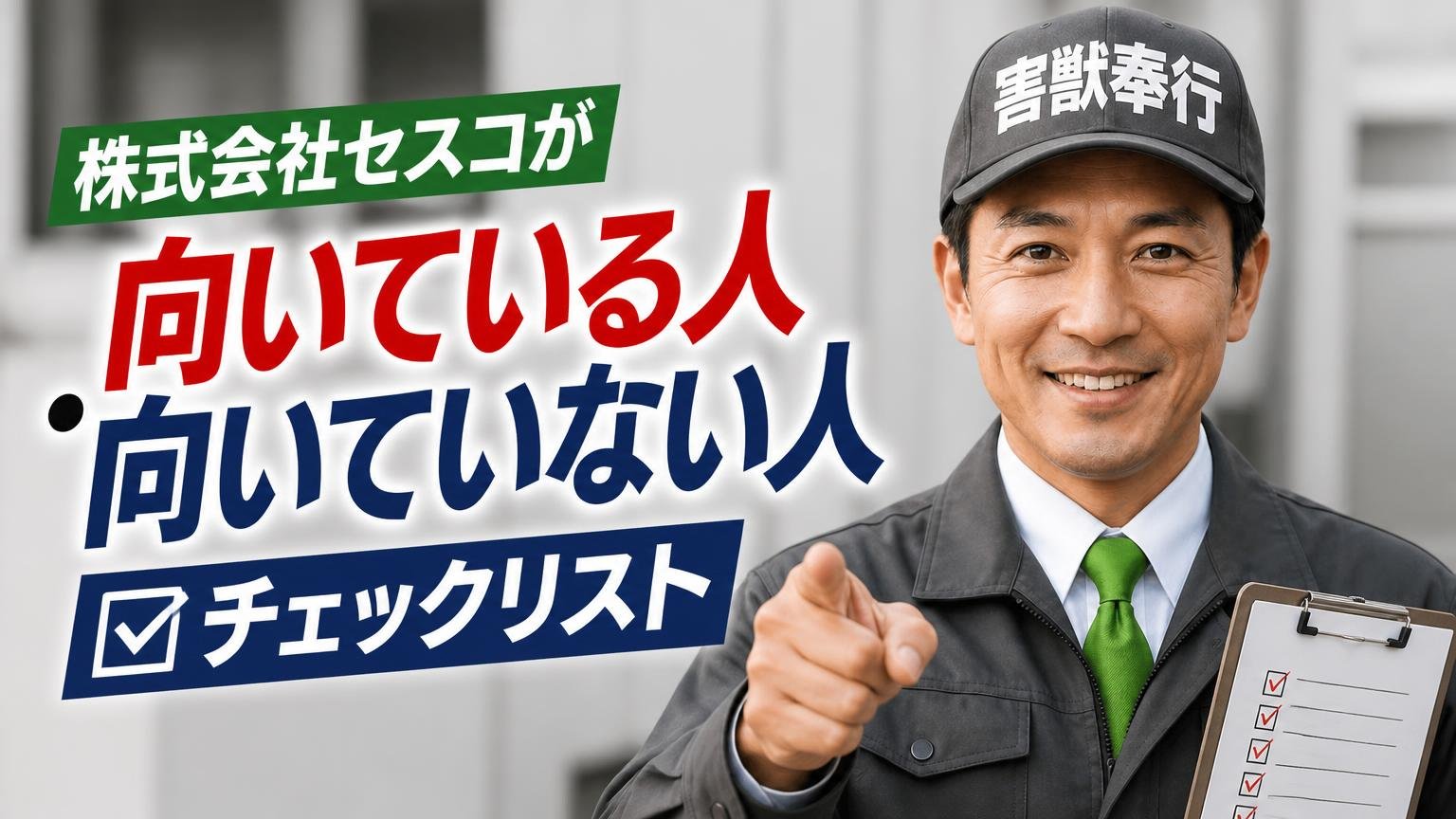 株式会社セスコが向いている人・向いていない人【チェックリスト】