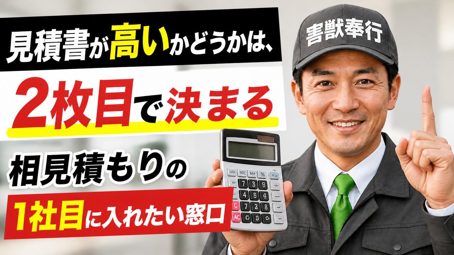 見積書が高いかどうかは、2枚目で決まる|相見積もりの1社目に入れたい窓口
