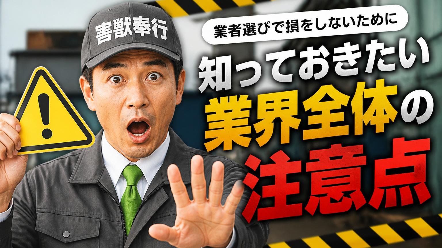 業者選びで損をしないために知っておきたい、業界全体の注意点