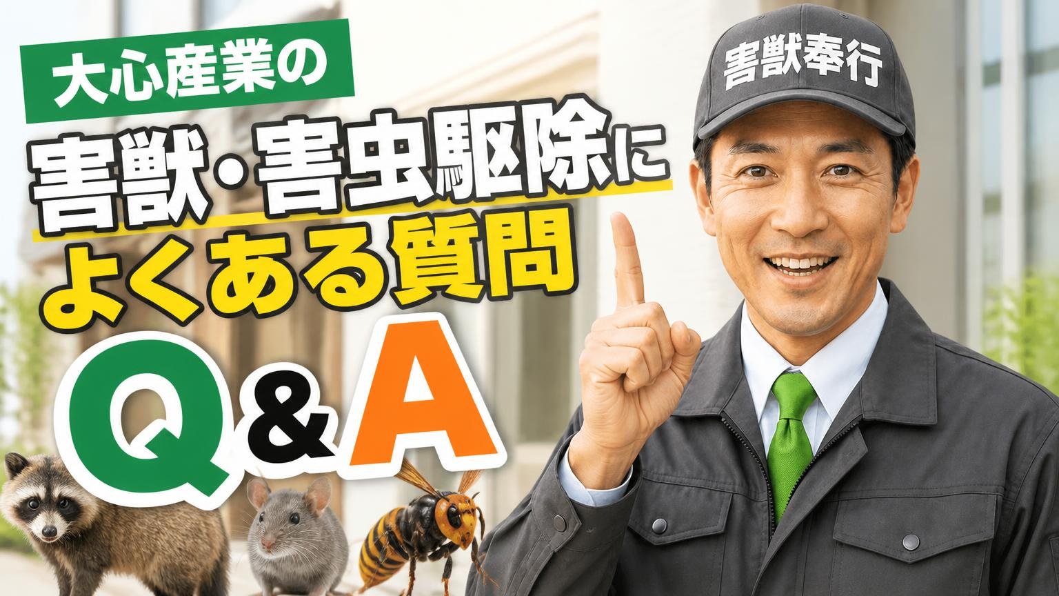 大心産業の害獣・害虫駆除に関するよくある質問