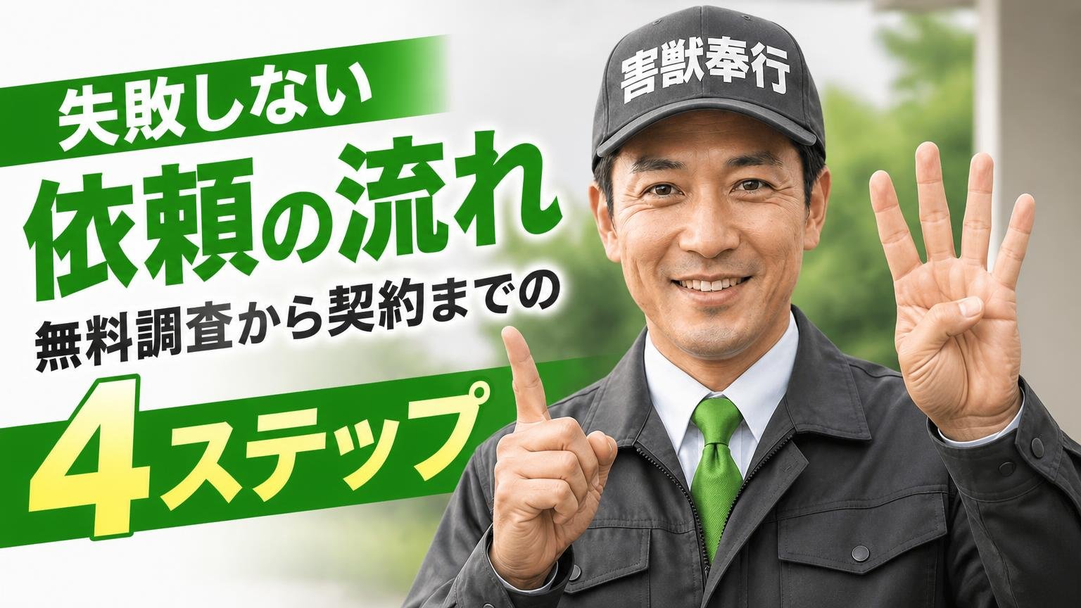 失敗しない依頼の流れ|無料調査から契約までの4ステップ