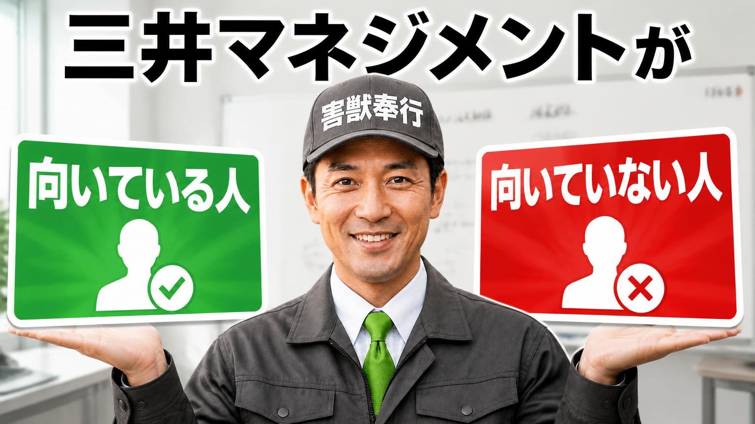 三井マネジメントが向いている人・向いていない人