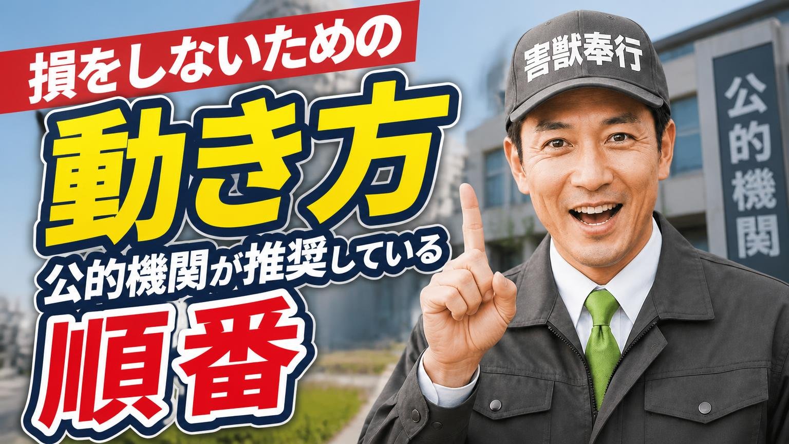損をしないための動き方:公的機関が推奨している順番