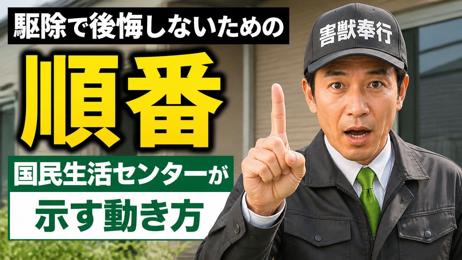 駆除で後悔しないための順番|国民生活センターが示す動き方