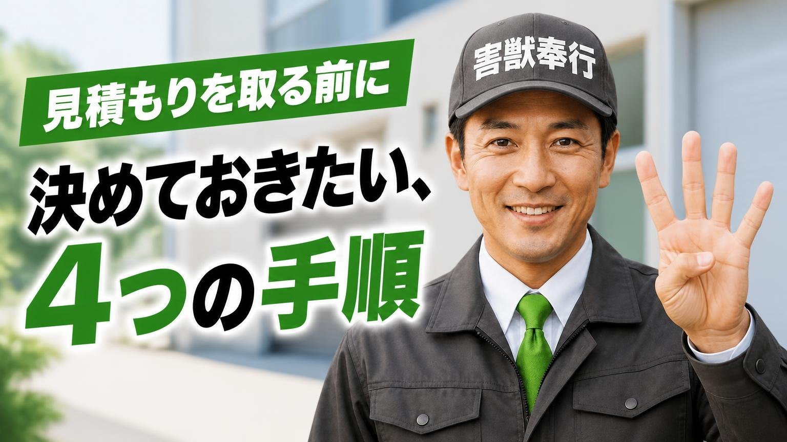 見積もりを取る前に決めておきたい、4つの手順