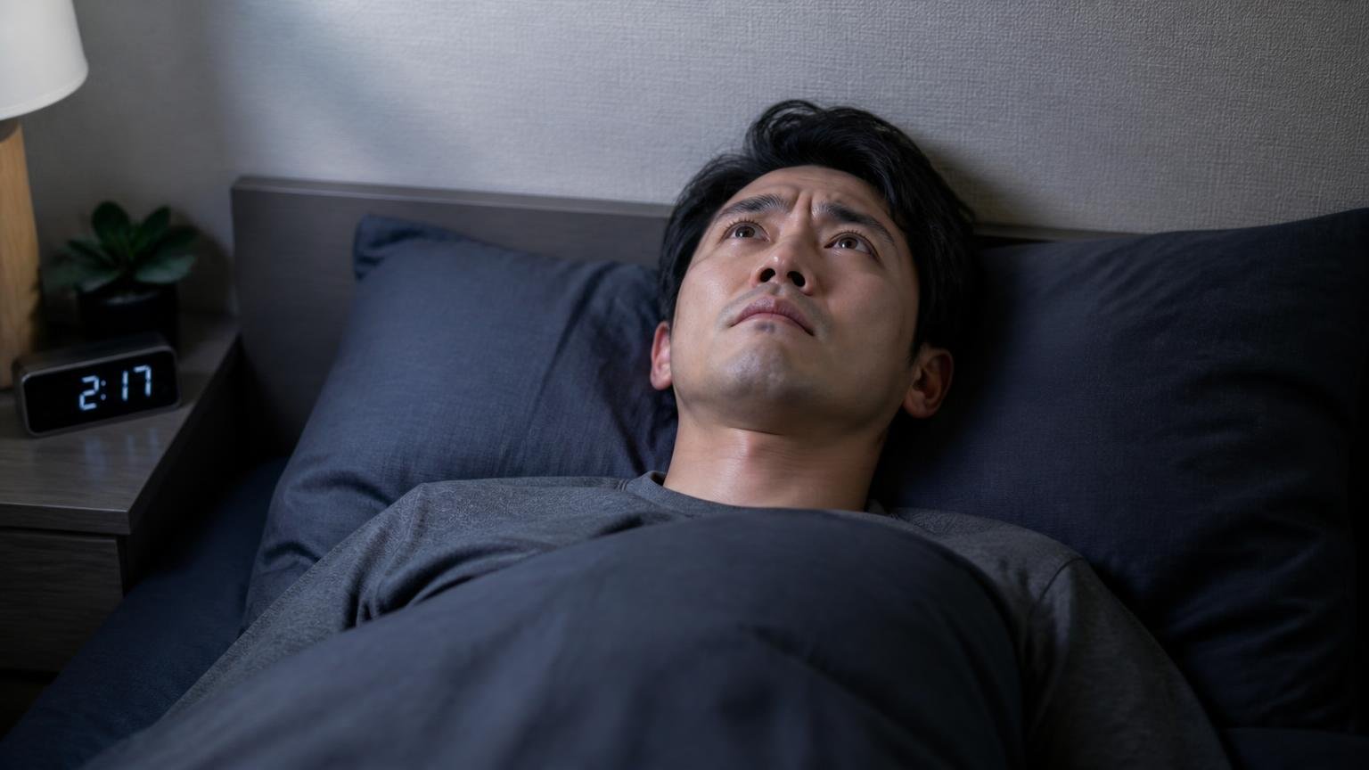 向いていない人 エリア外や即日対応が必要な人 深夜の寝室で天井を見上げて眠れない30代男性 1人