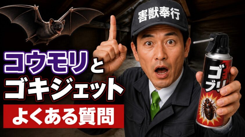 コウモリとゴキジェットについて、よくある質問