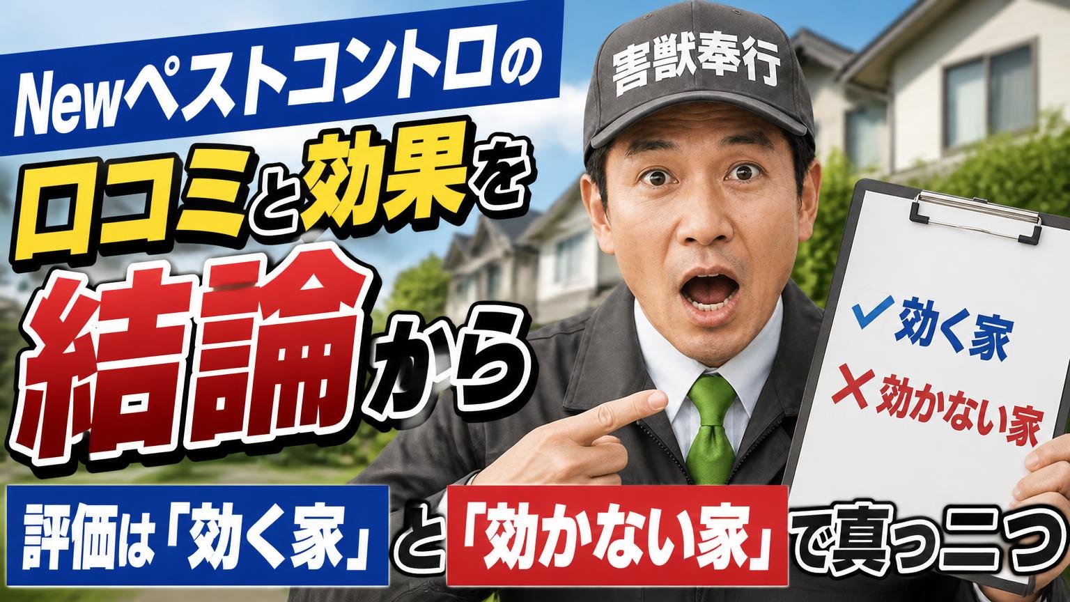 Newペストコントロの口コミと効果を結論から｜評価は「効く家」と「効かない家」で真っ二つ