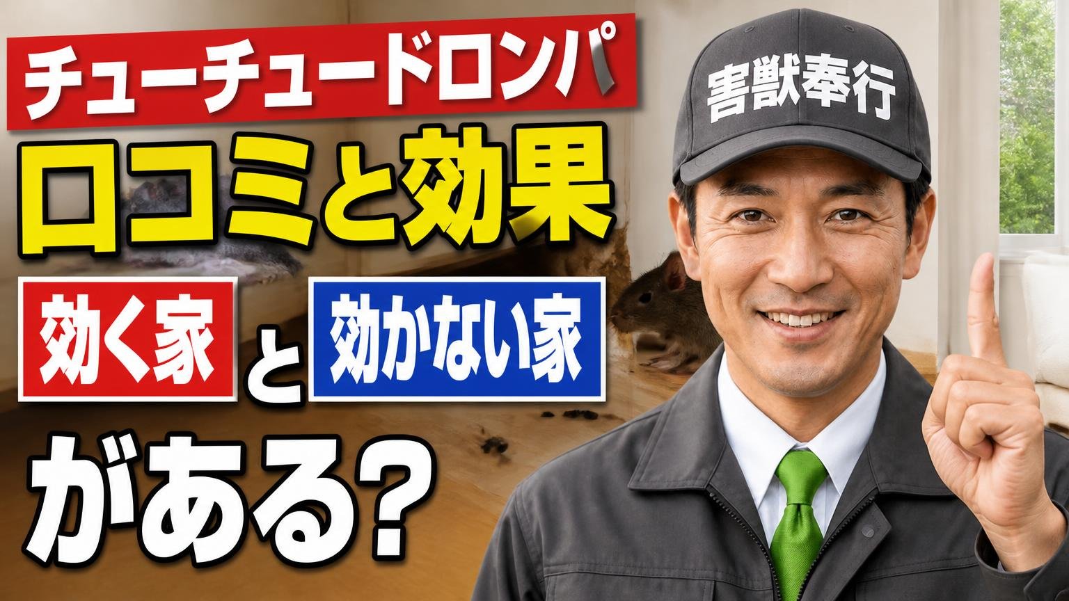 チューチュードロンパの口コミと効果|結論は「効く家」と「効かない家」がある