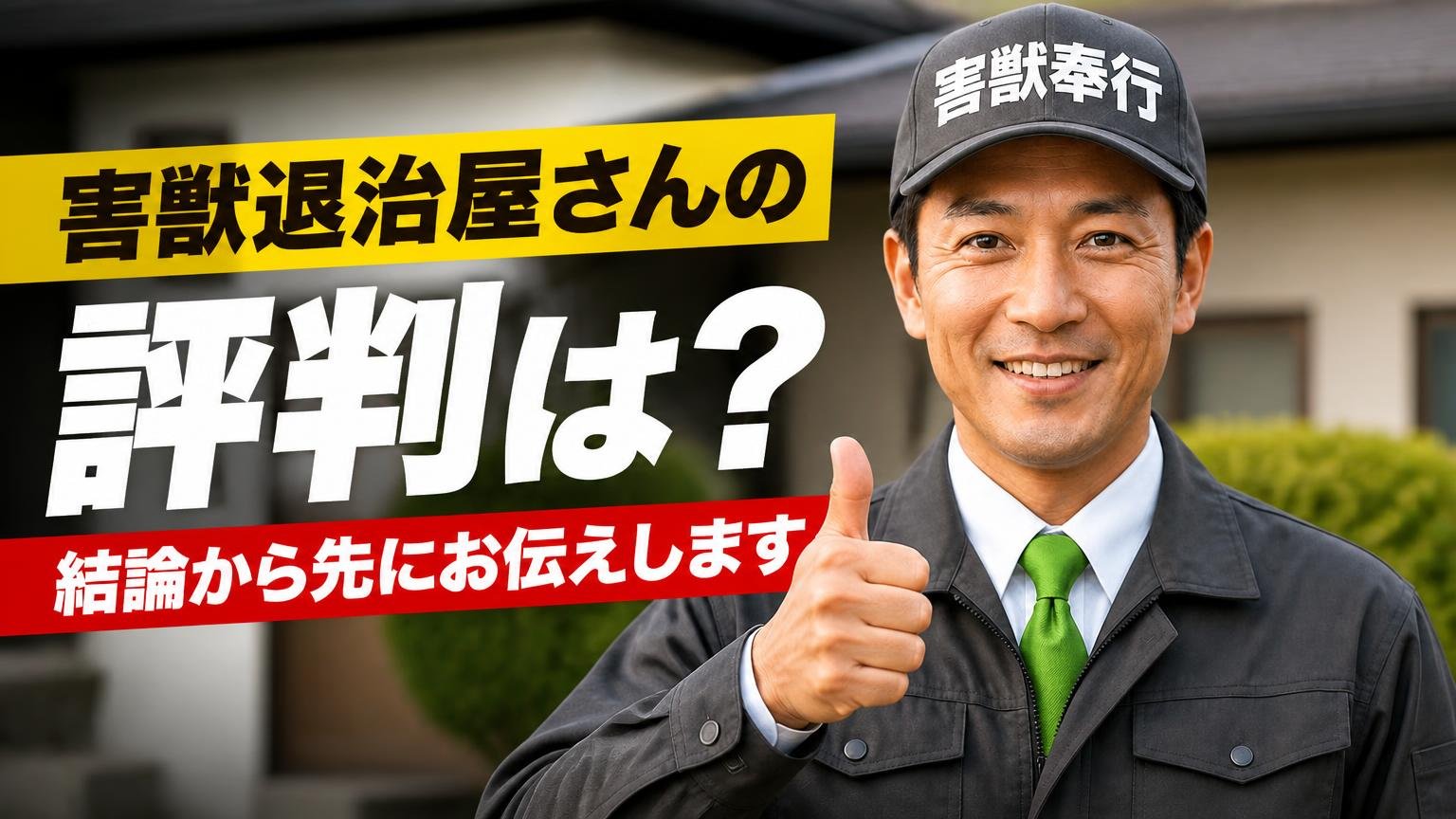 害獣退治屋さんの評判は?結論から先にお伝えします