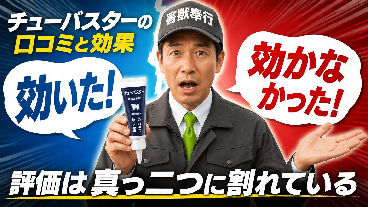 チューバスターの口コミと効果｜評価は「効いた」「効かなかった」で真っ二つに割れている