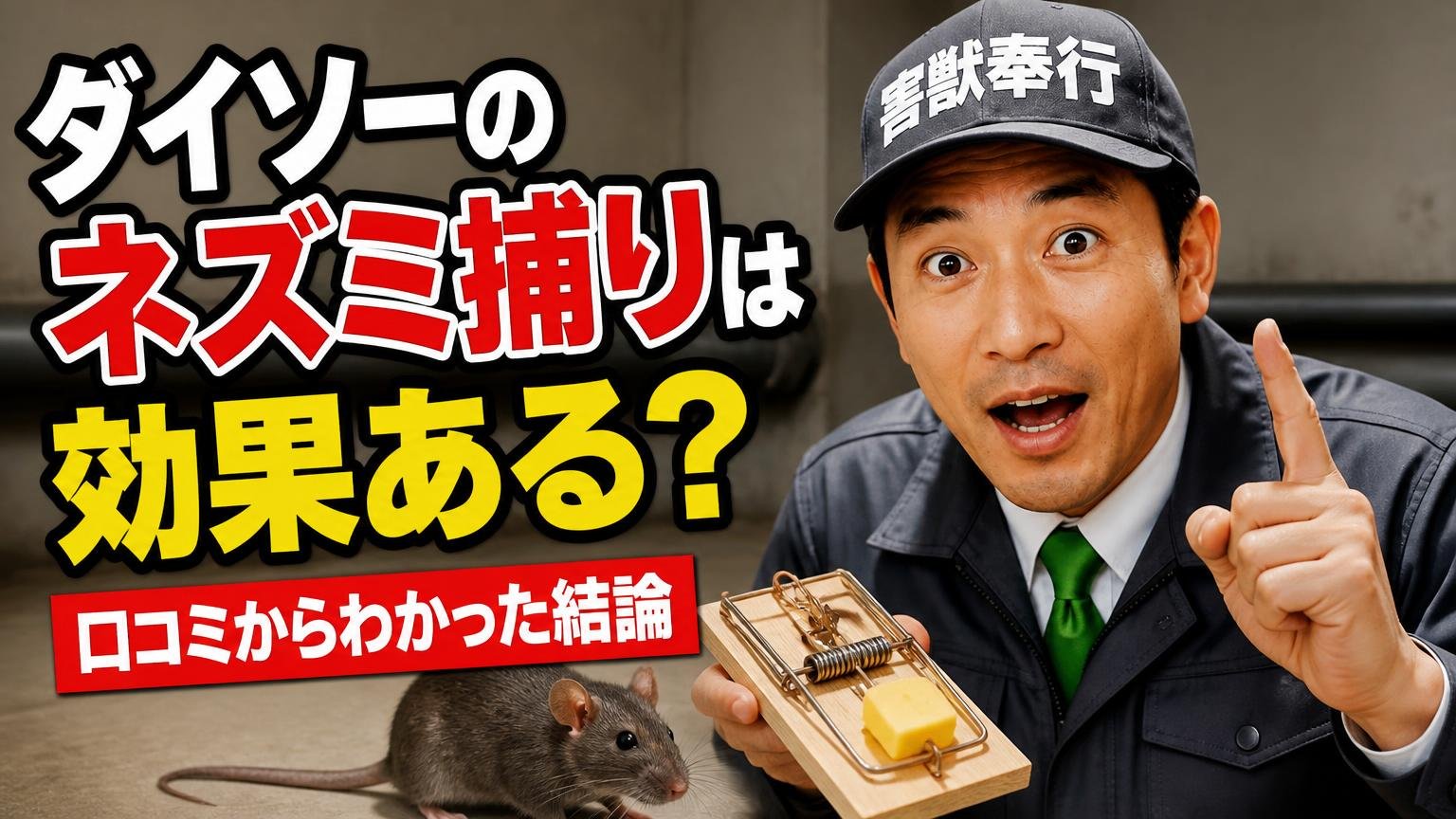 ダイソーのネズミ捕りは効果ある?口コミからわかった結論