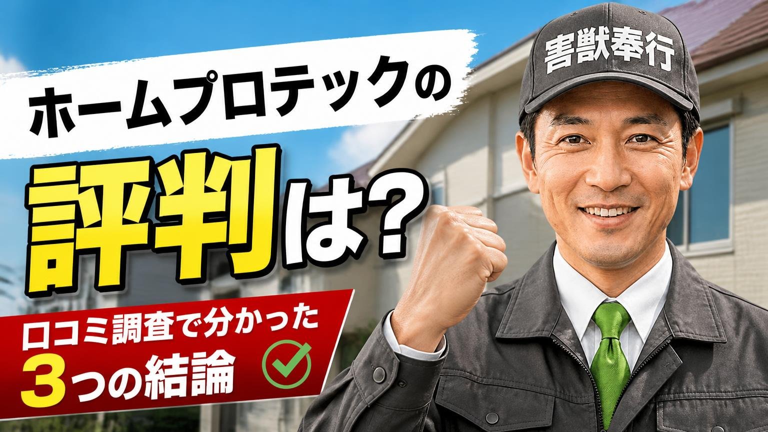 ホームプロテックの評判は?口コミ調査で分かった3つの結論