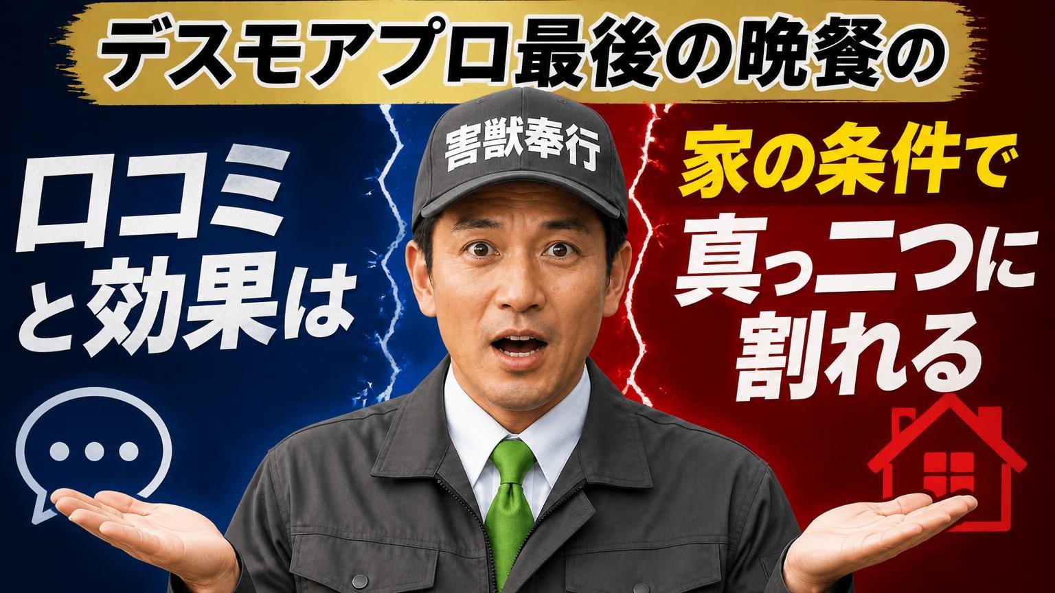 【結論】デスモアプロ最後の晩餐の口コミと効果は「家の条件」で真っ二つに割れる