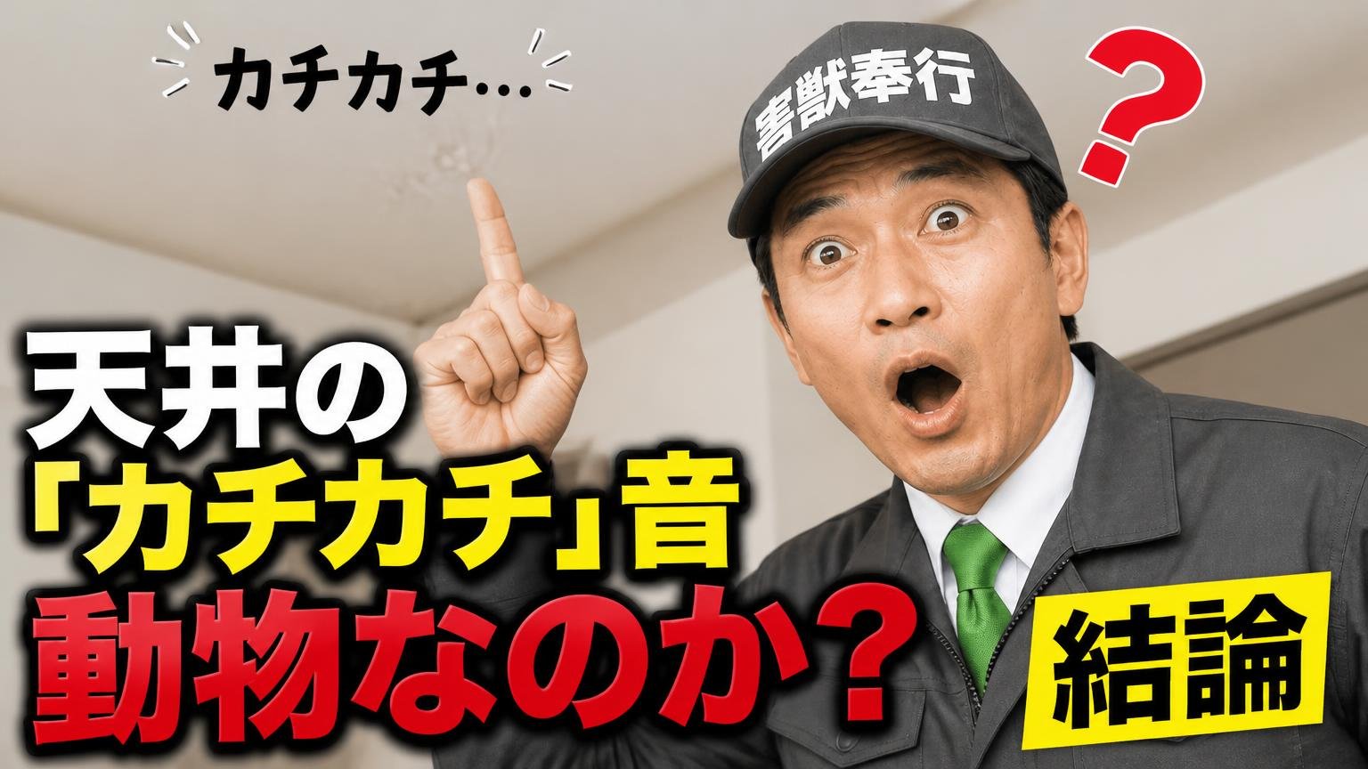 天井の「カチカチ」音は動物なのか？結論から答えます