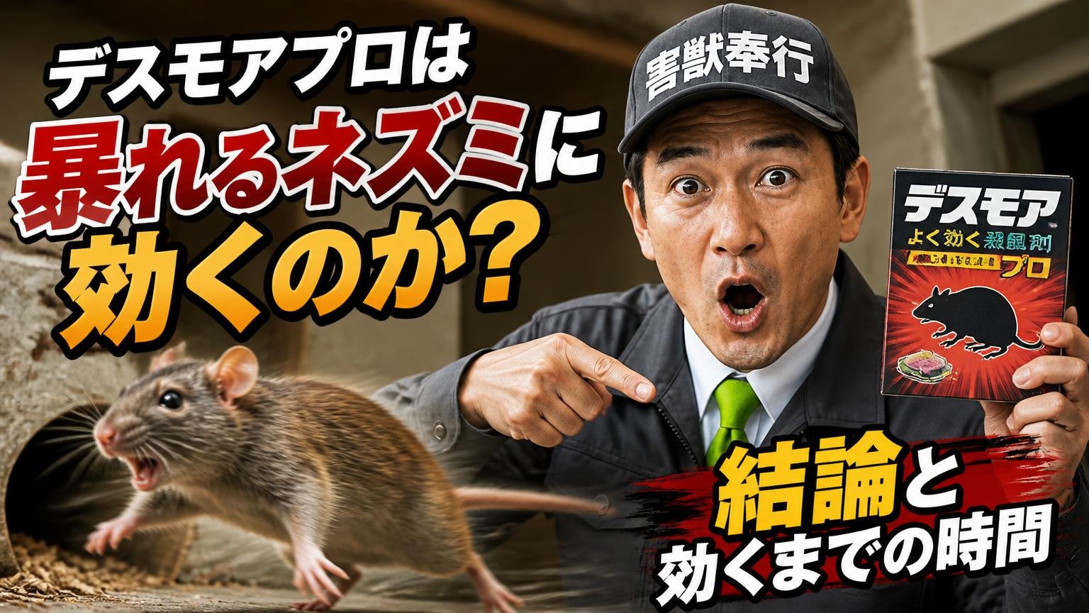 デスモアプロは暴れるネズミに効くのか?結論と、効くまでの時間