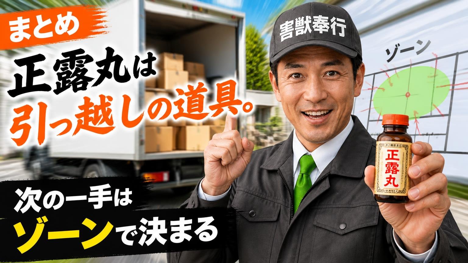 まとめ|正露丸は「引っ越し」の道具。次の一手はゾーンで決まる