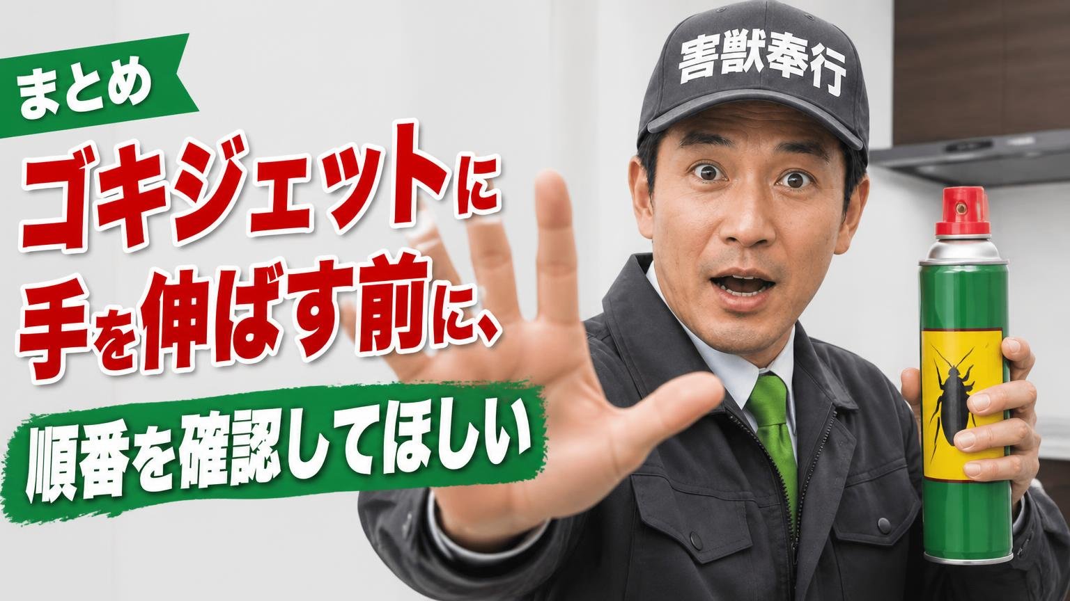 まとめ|ゴキジェットに手を伸ばす前に、順番を確認してほしい