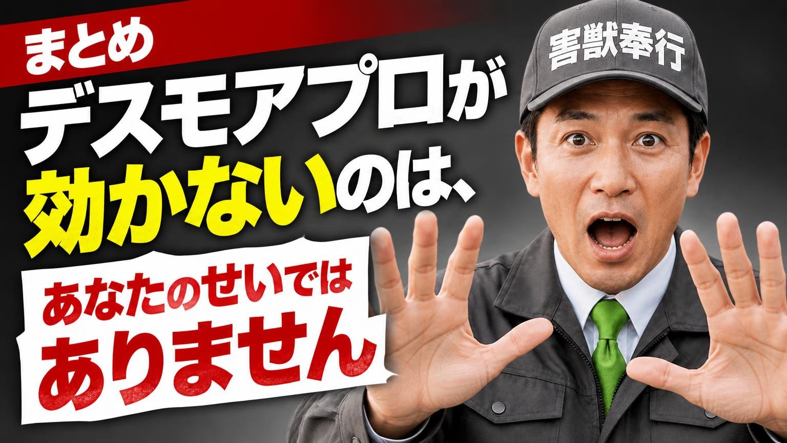 まとめ｜デスモアプロが効かないのは、あなたのせいではありません