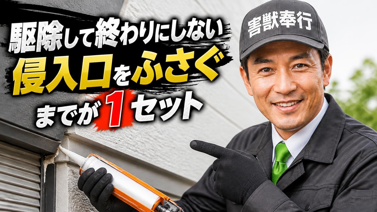 駆除して終わりにしない|侵入口をふさぐまでが1セット