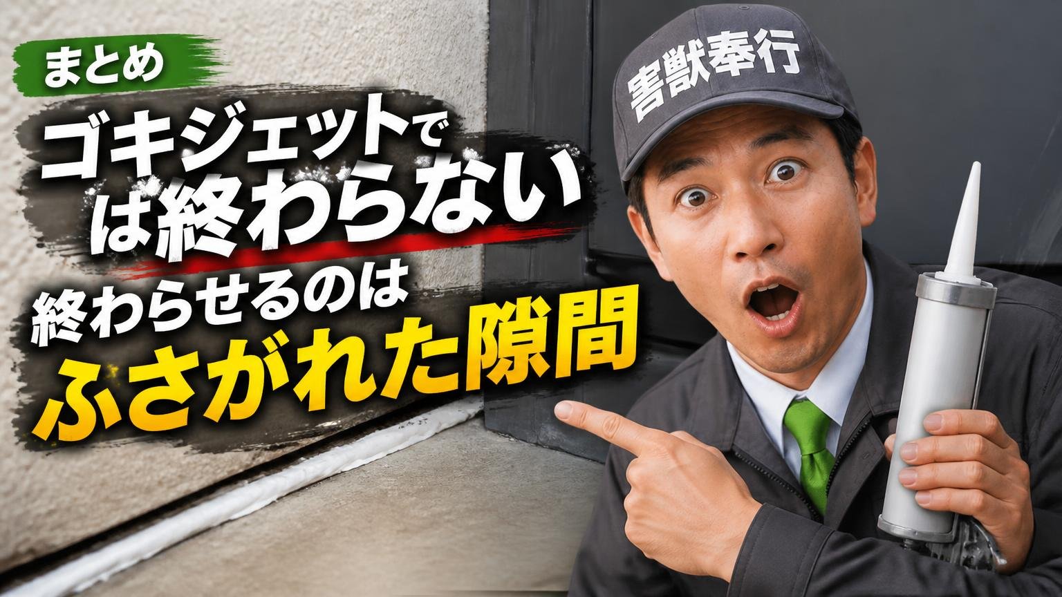 まとめ|ゴキジェットでは終わらない、終わらせるのは「ふさがれた隙間」