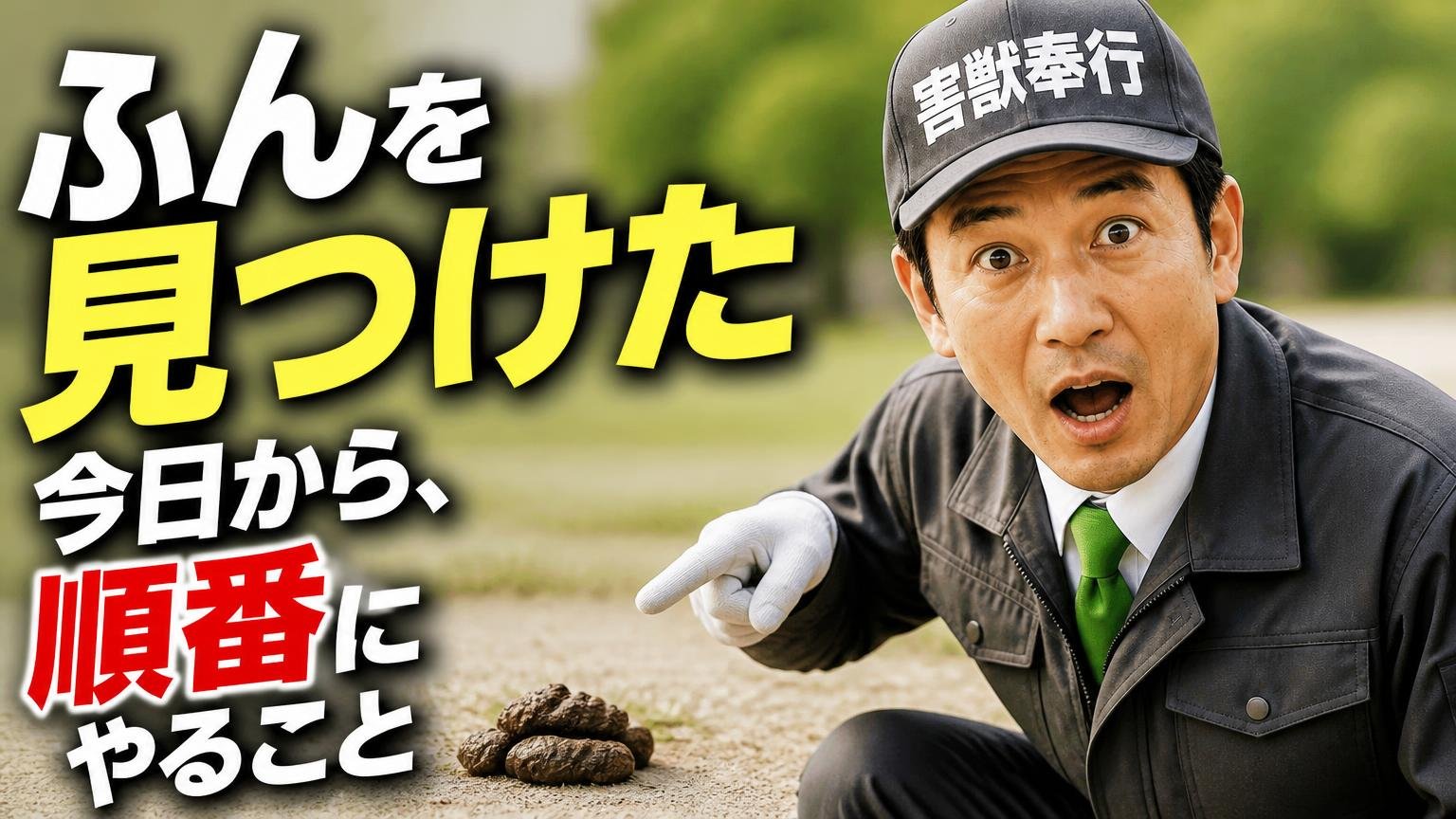 ふんを見つけた今日から、順番にやること