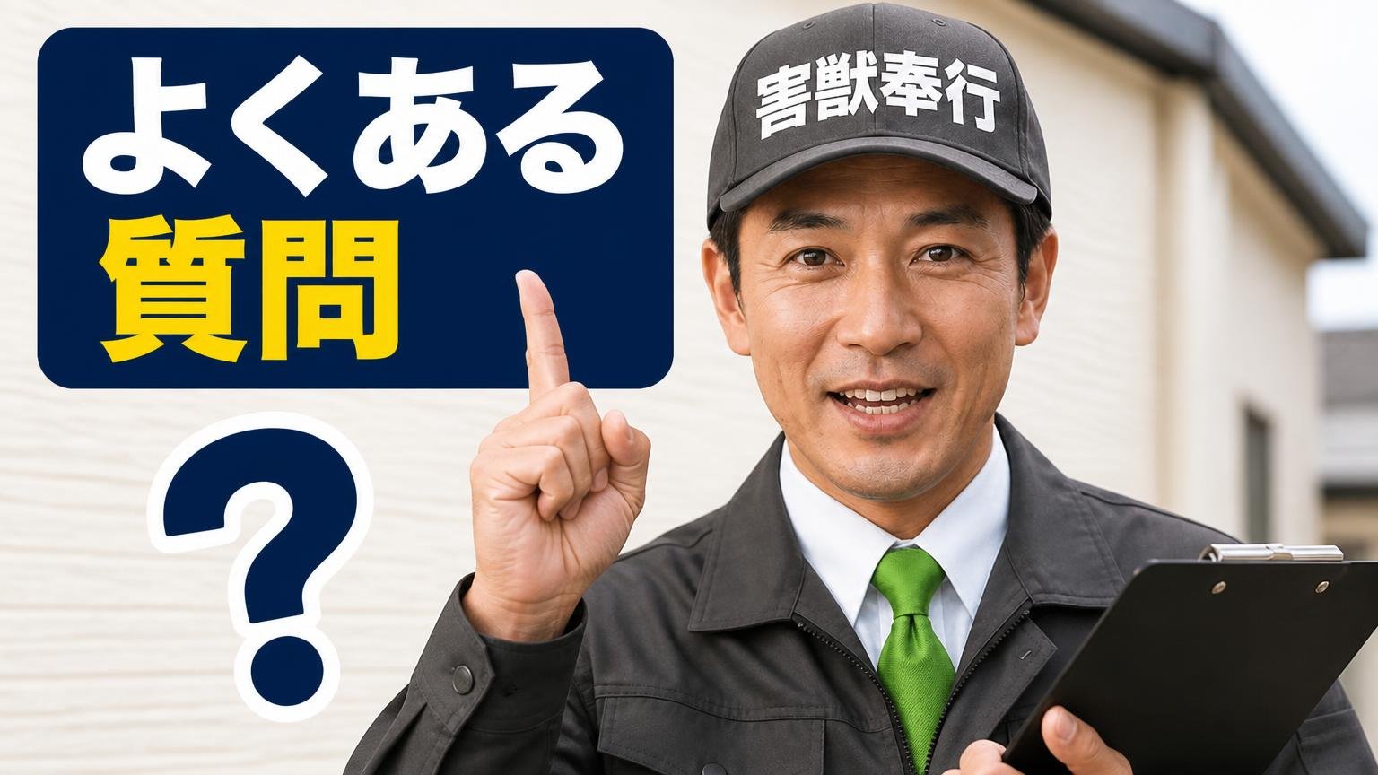 よくある質問|株式会社SAKIGAKE(駆除の達人)の評判に関する疑問