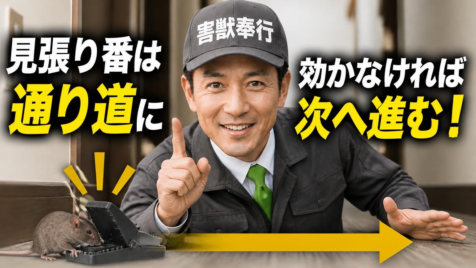 まとめ|ネズミの見張り番は「部屋」ではなく「通り道」に置いて、効かなければ次へ進む