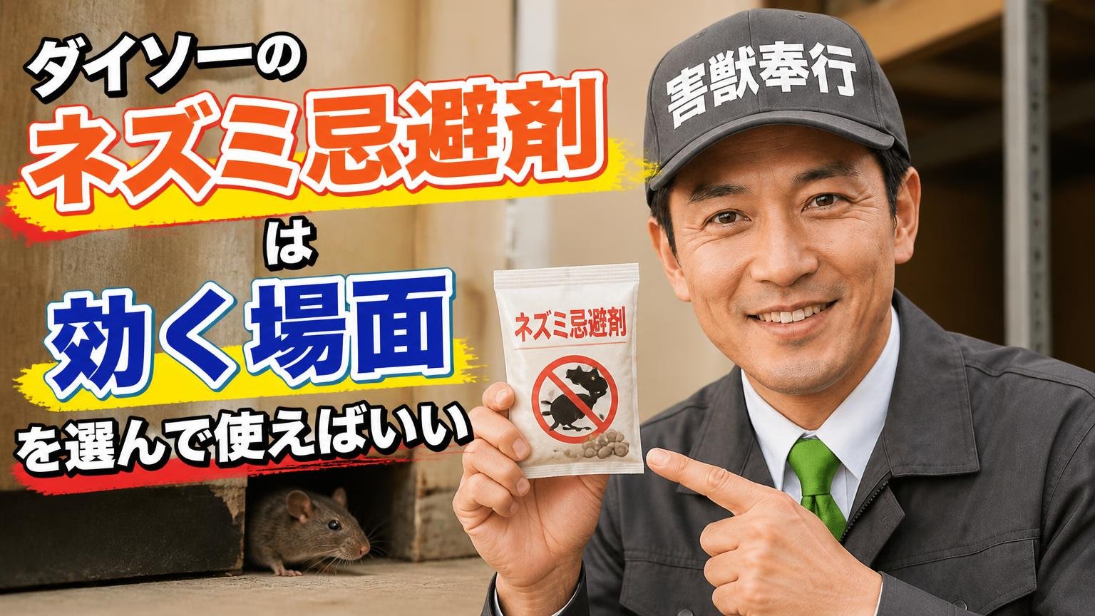 まとめ：ダイソーのネズミ忌避剤は「効く場面」を選んで使えばいい