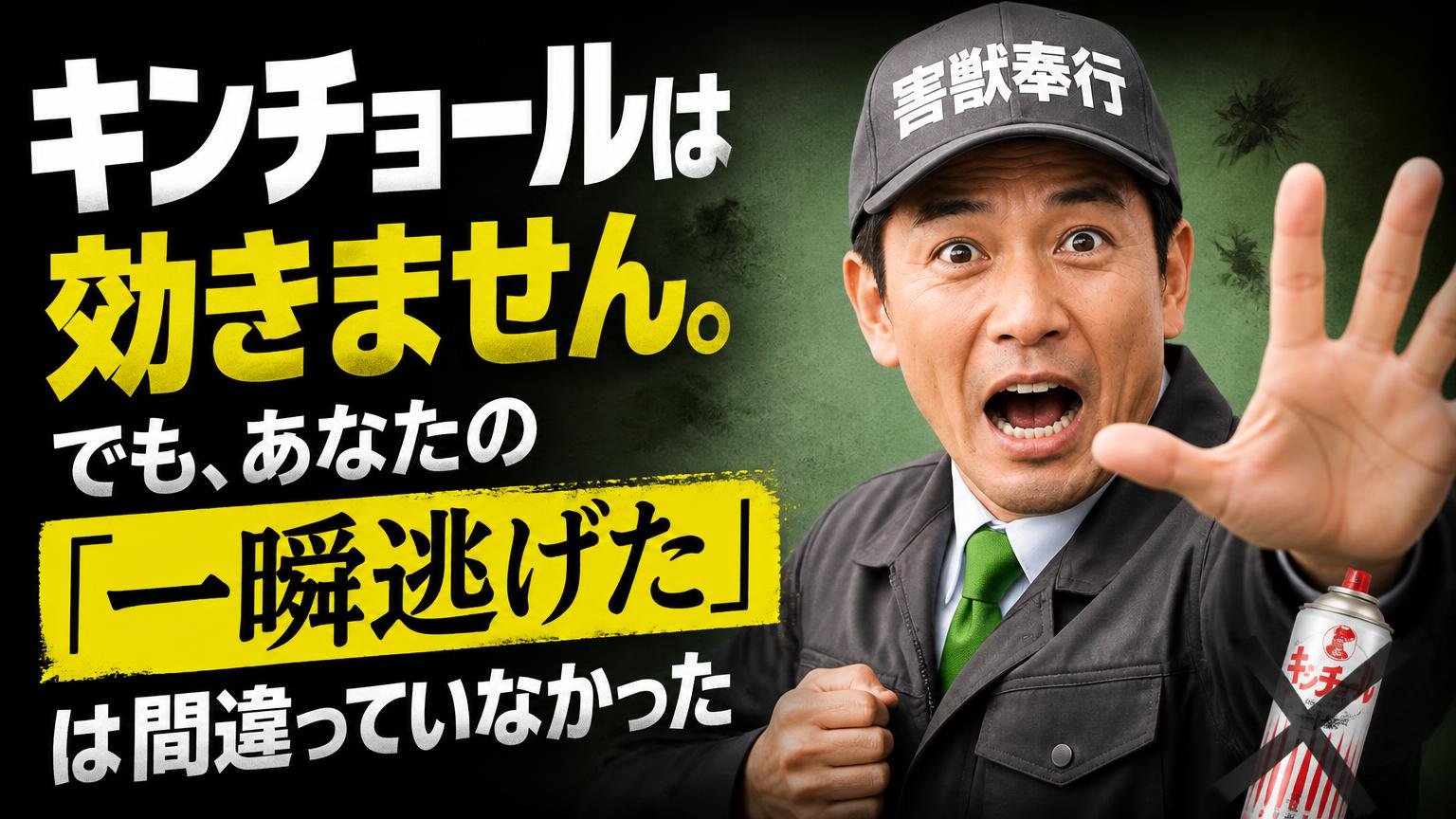 まとめ|キンチョールは効きません。でも、あなたの「一瞬逃げた」は間違っていなかった