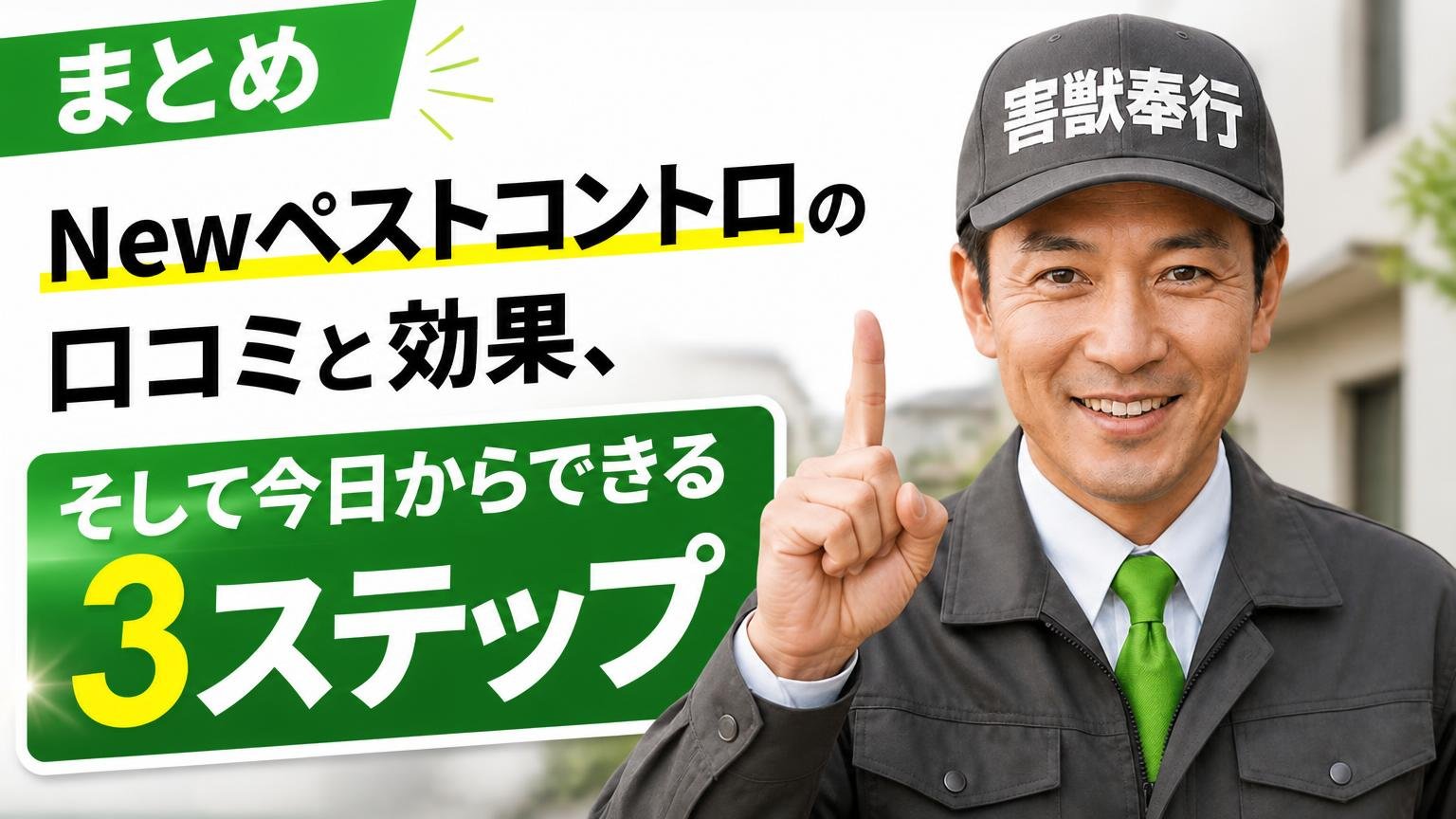 まとめ｜Newペストコントロの口コミと効果、そして今日からできる3ステップ