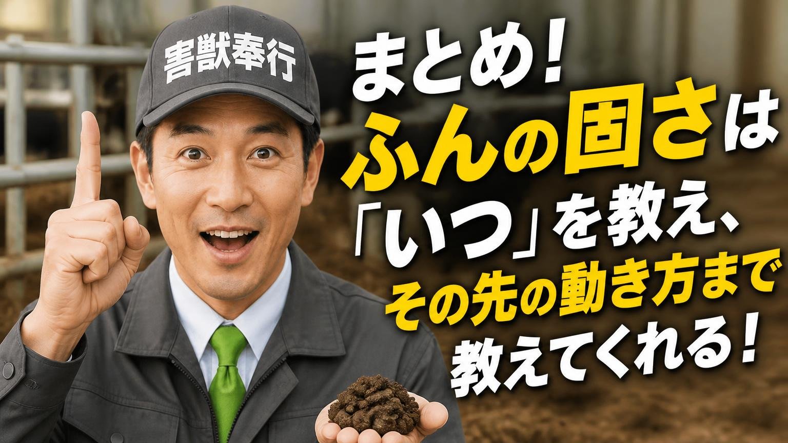 まとめ|ふんの固さは「いつ」を教え、その先の動き方まで教えてくれる