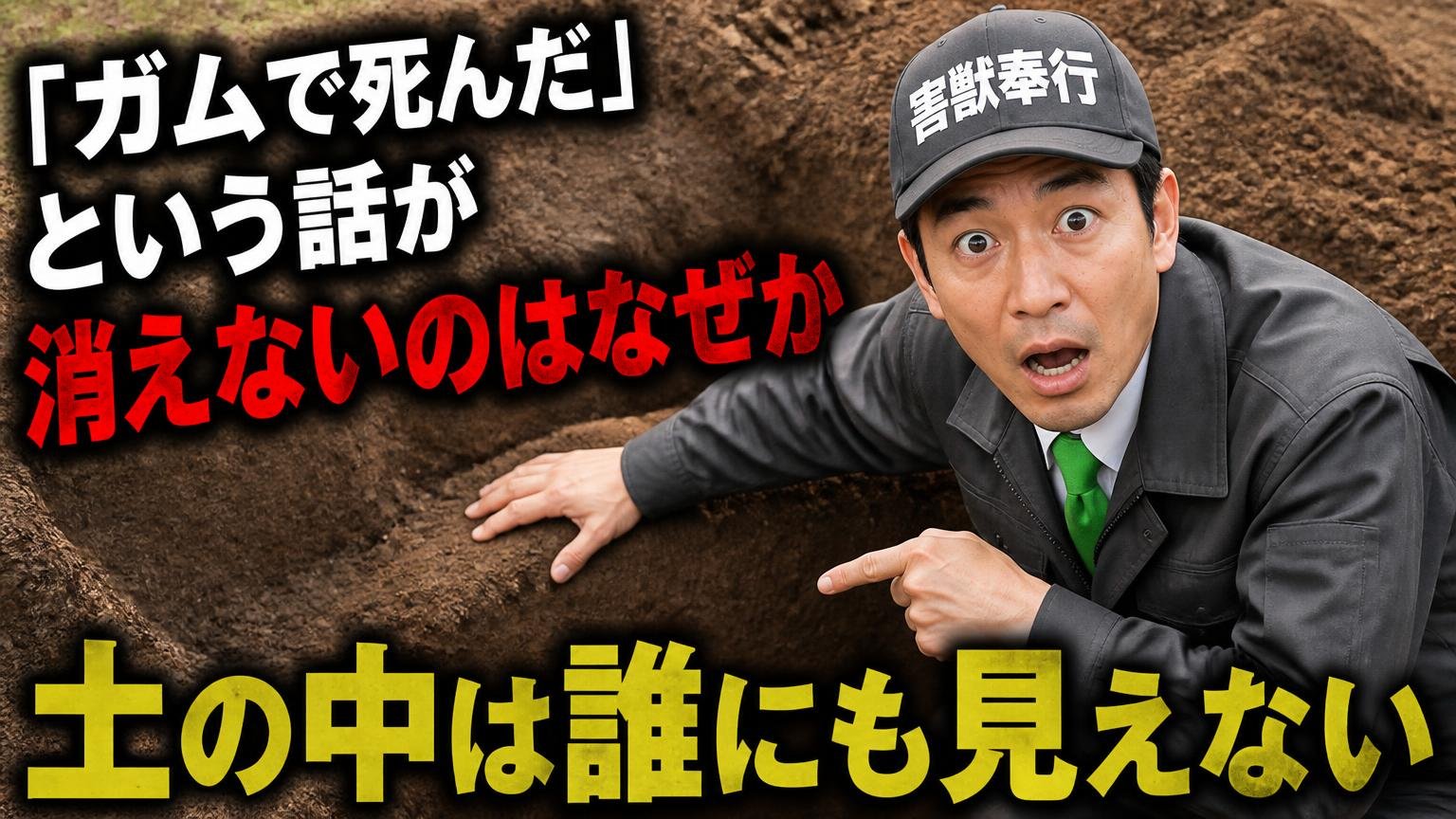 「ガムで死んだ」という話が消えないのはなぜか|土の中は誰にも見えない