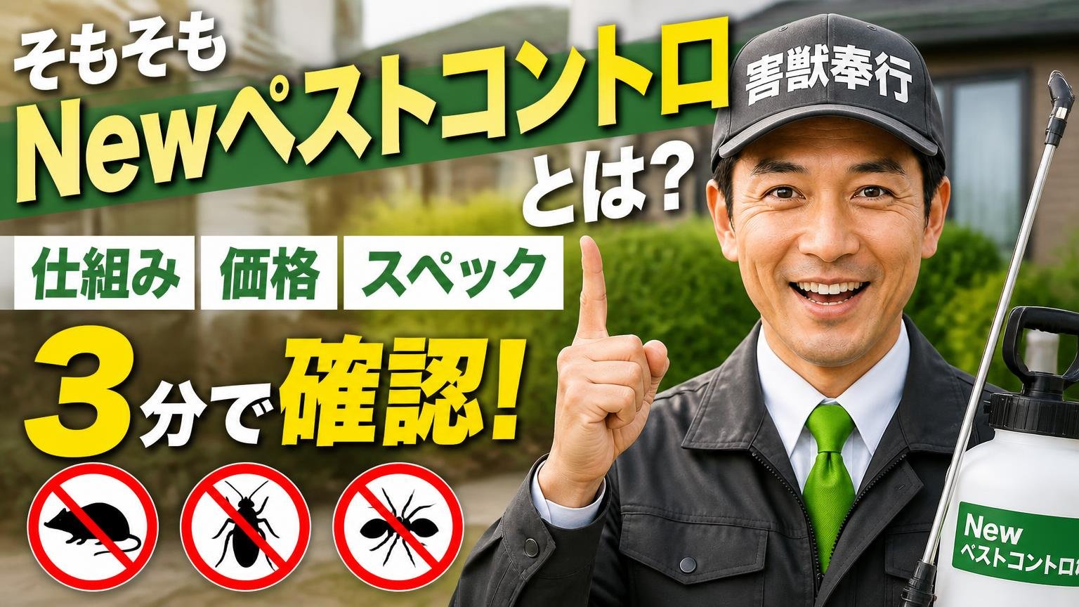 そもそもNewペストコントロとは？仕組み・価格・スペックを3分で確認