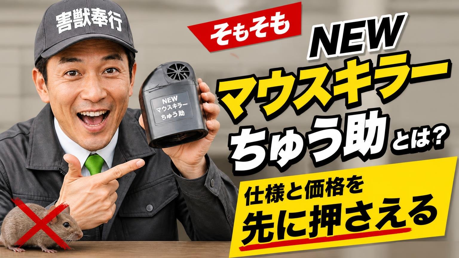 そもそもNEWマウスキラー・ちゅう助とは？仕様と価格を先に押さえる