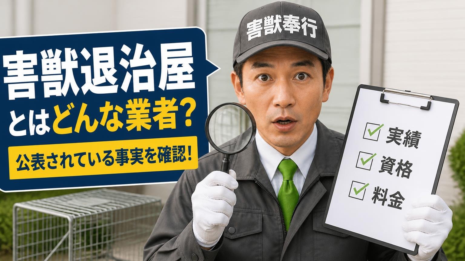 害獣退治屋さんとはどんな業者?公表されている事実を確認する