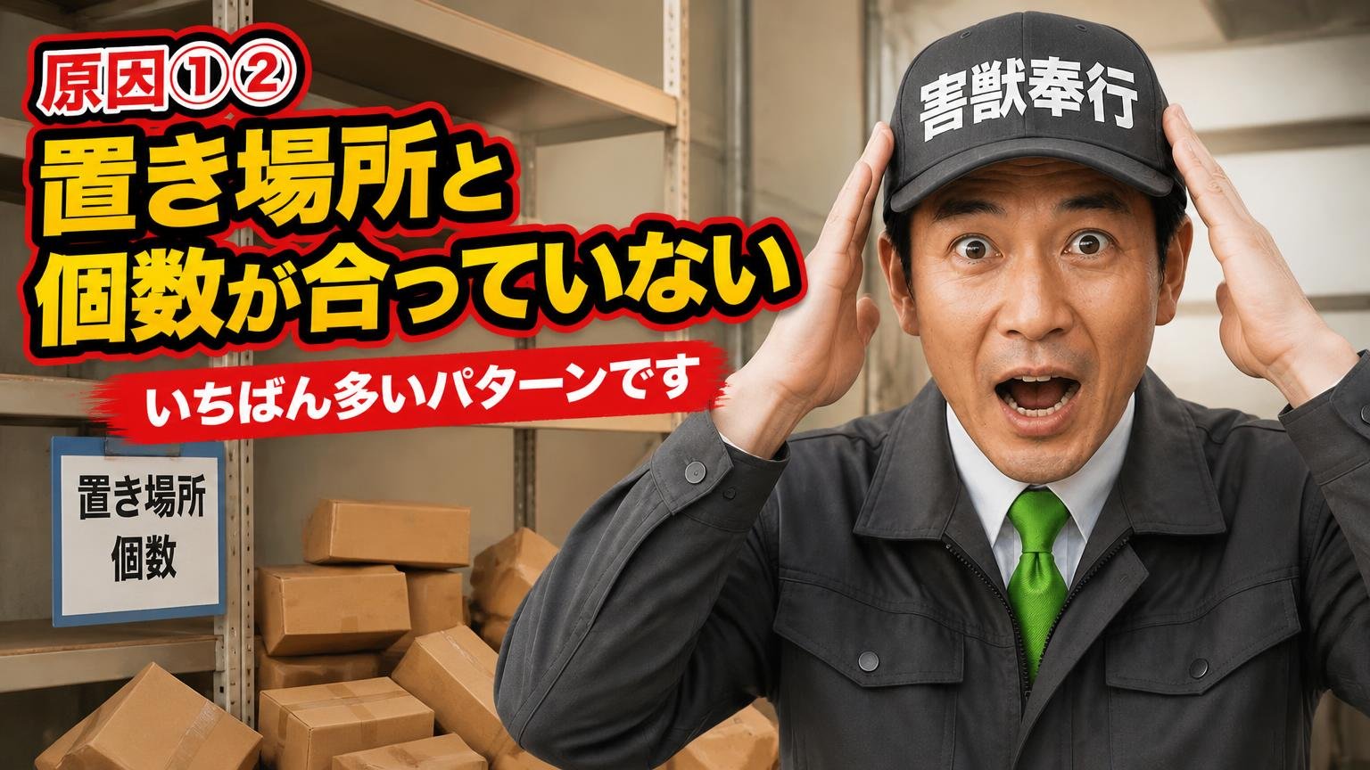 原因①②:置き場所と個数が合っていない(いちばん多いパターンです)