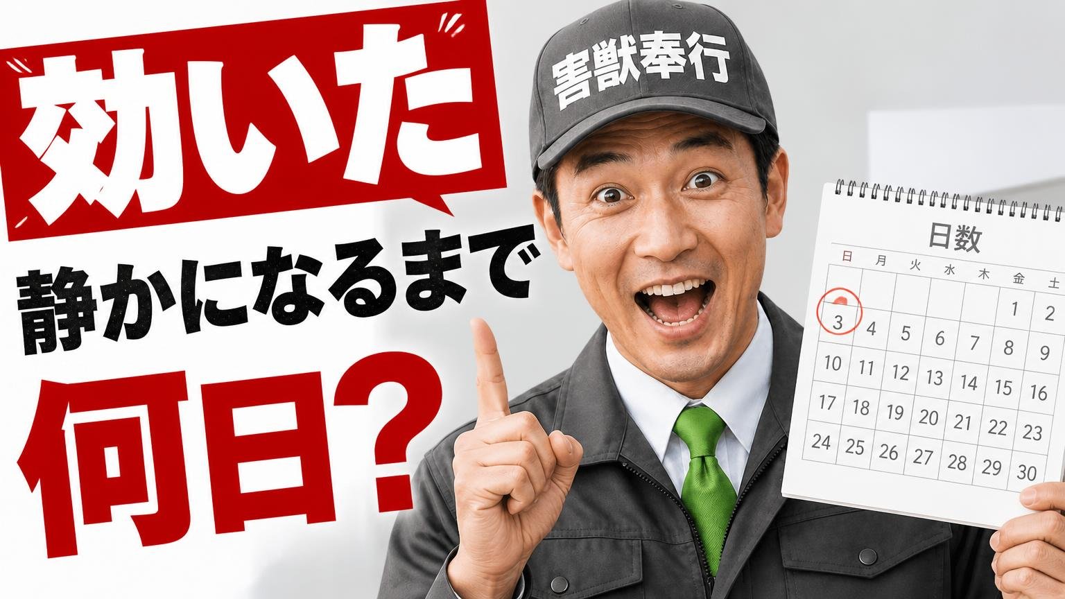 「効いた」という口コミ|静かになるまで何日かかったのか