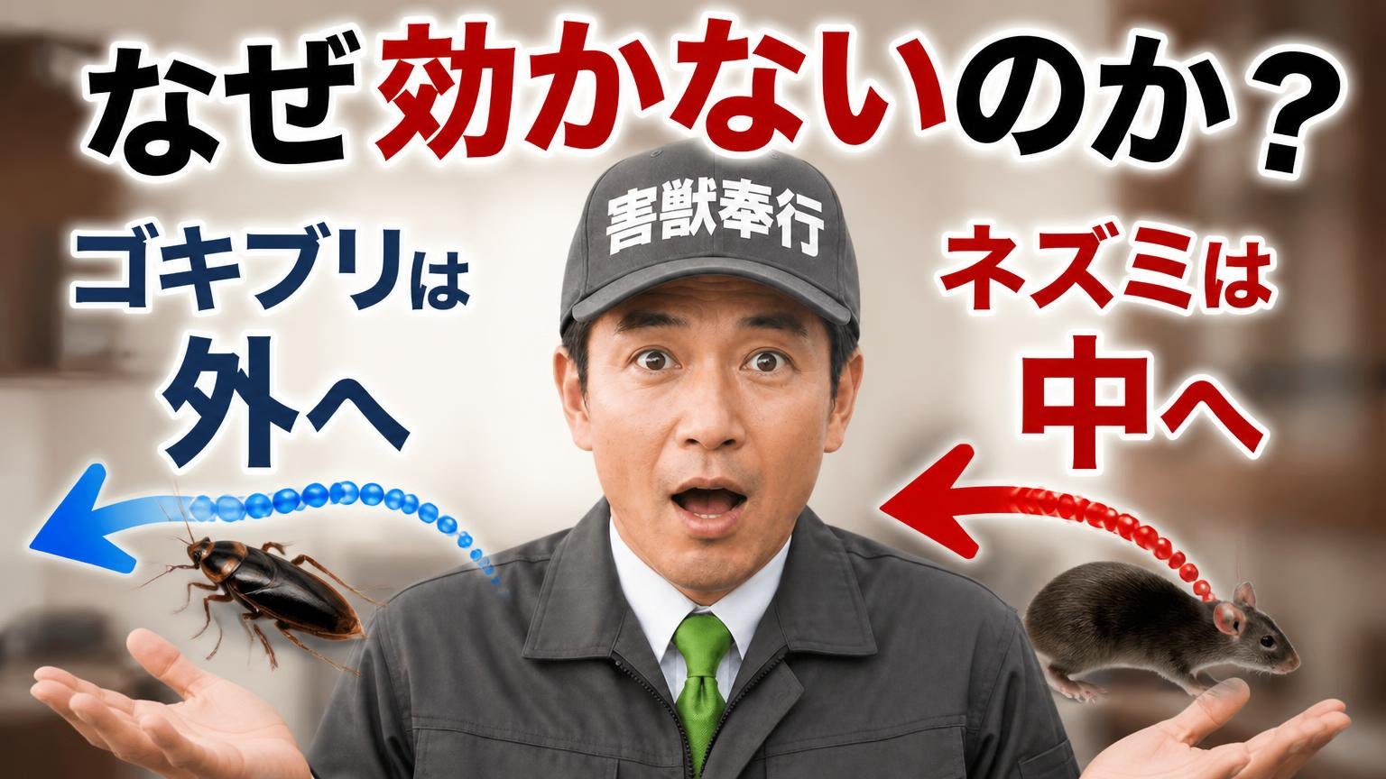 なぜ効かないのか|ゴキブリとネズミでは成分の行き先が違う