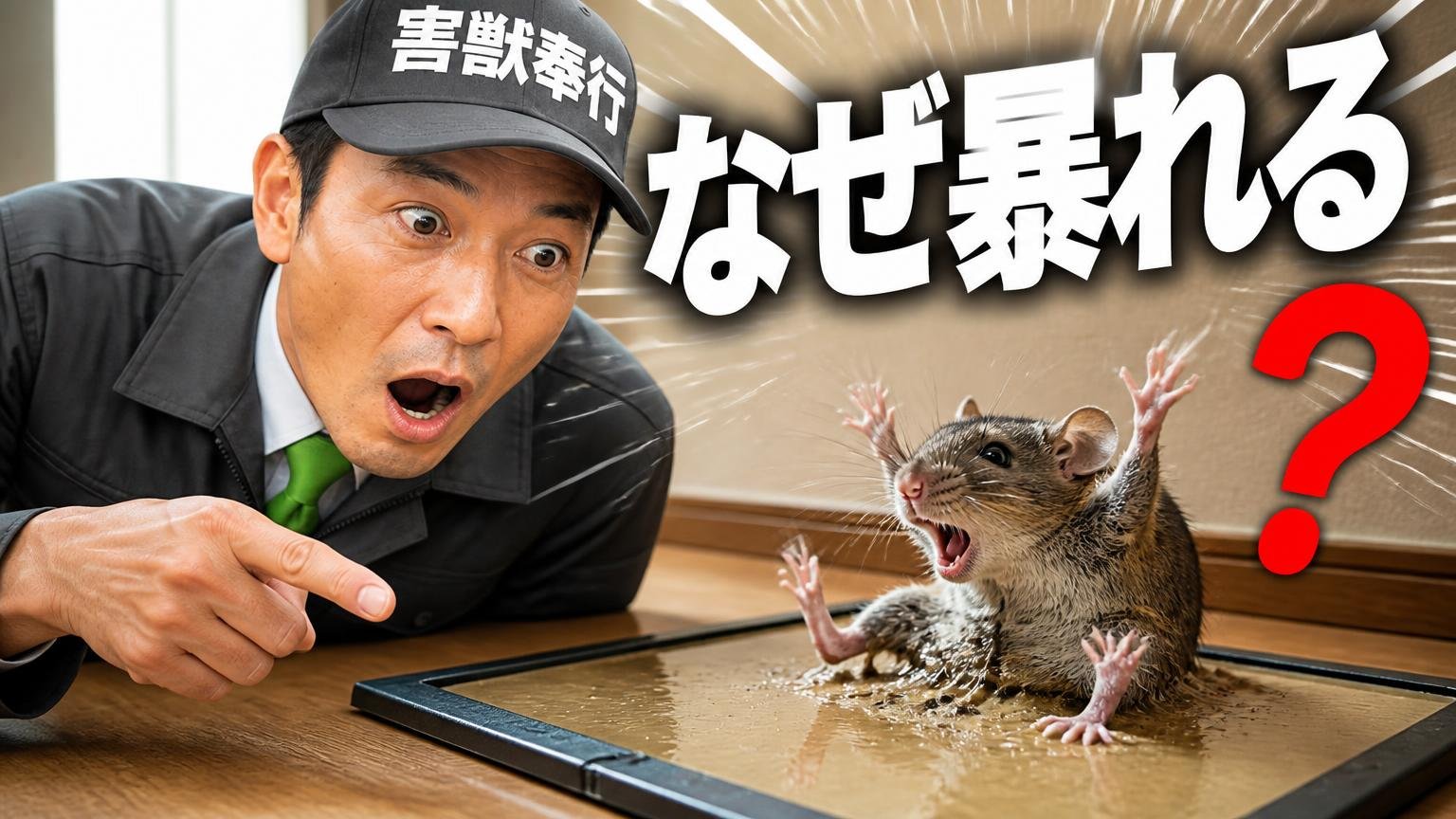 そもそも、なぜネズミは粘着シートの上で暴れるのか