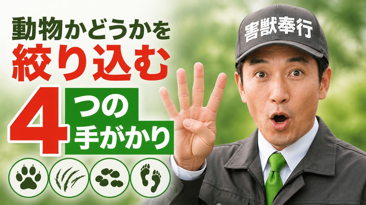 動物かどうかを絞り込む4つの手がかり