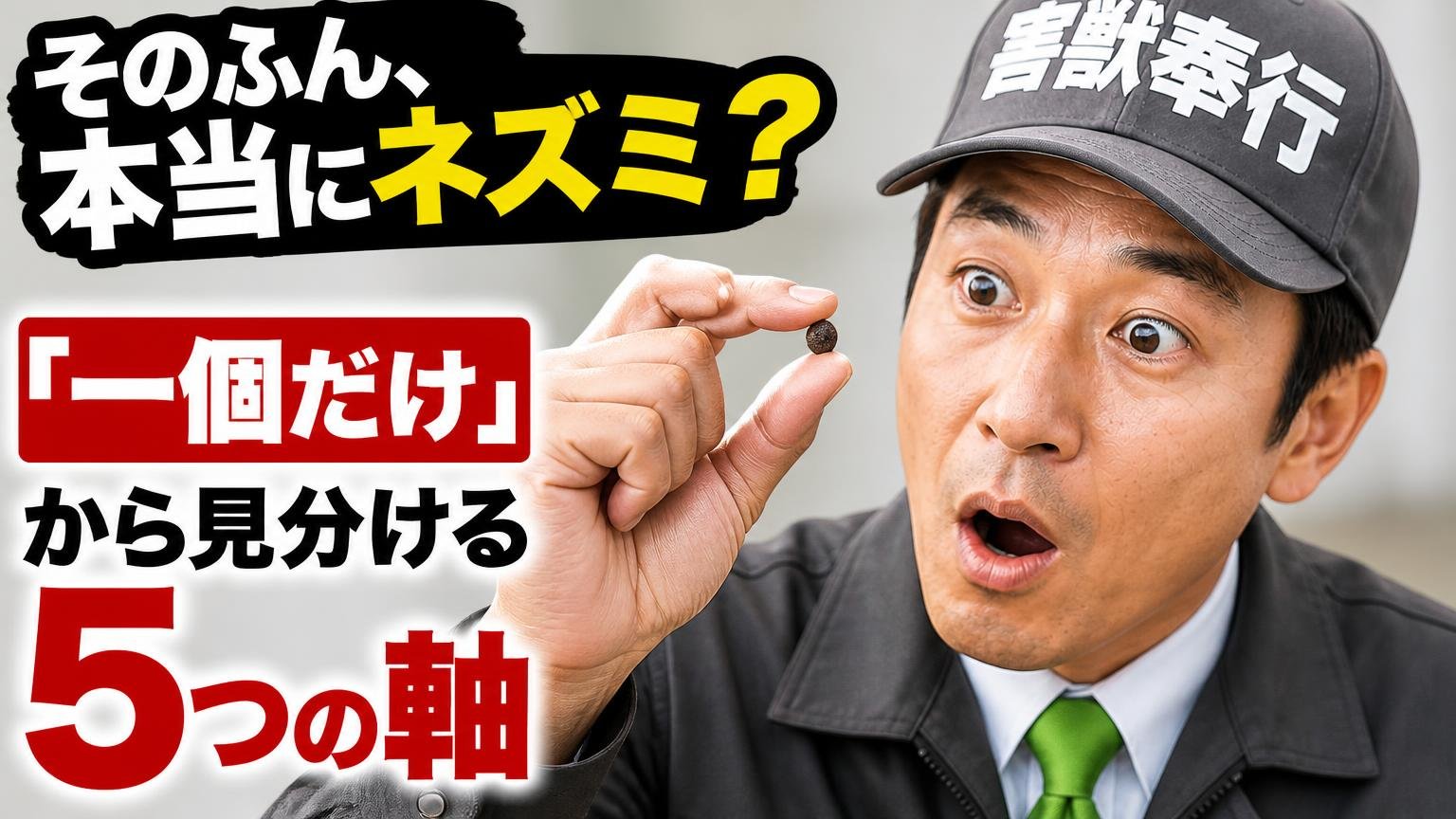 そのふん、本当にネズミ?「一個だけ」から見分ける5つの軸