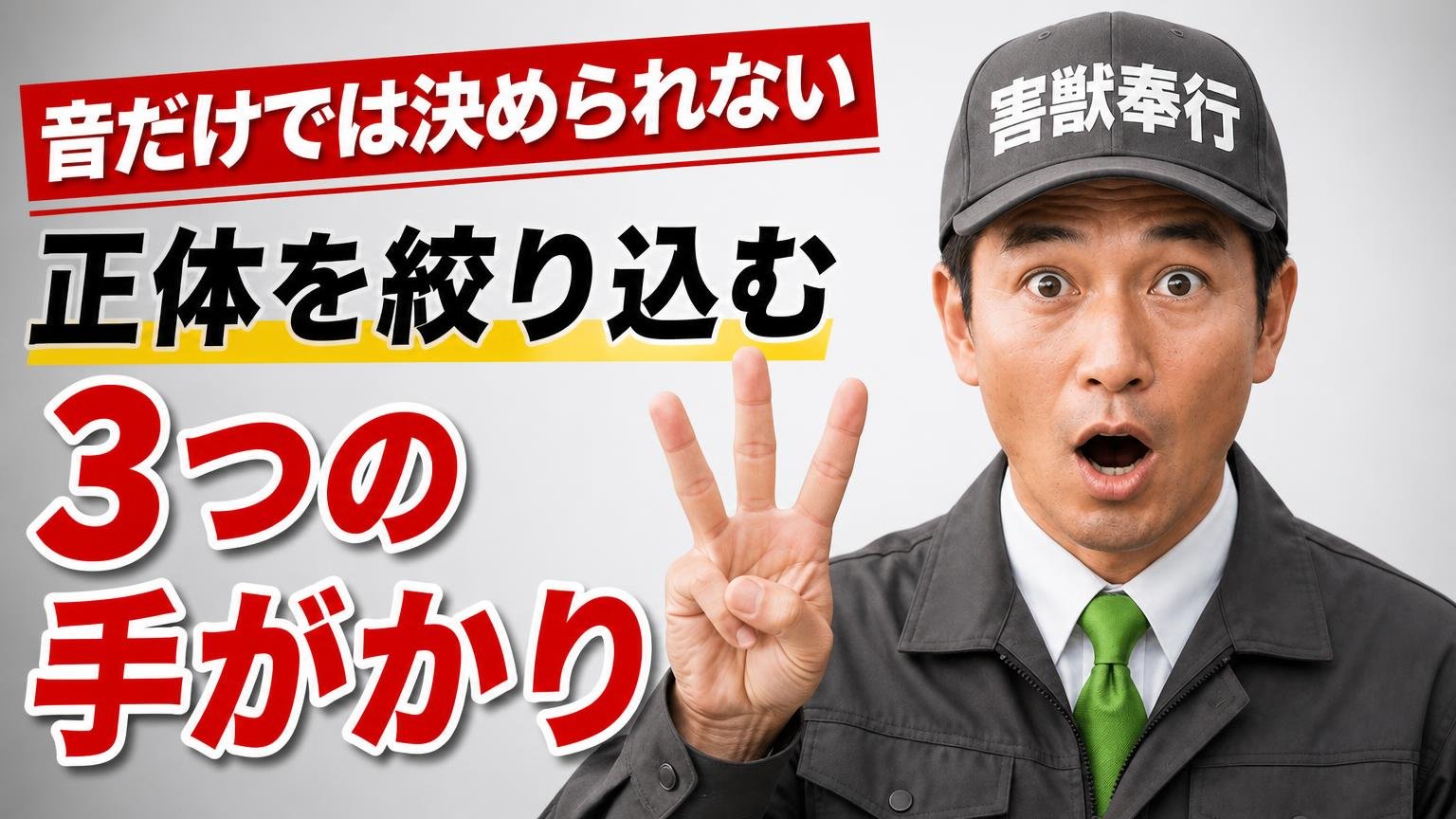 音だけでは決められない|正体を絞り込む3つの手がかり