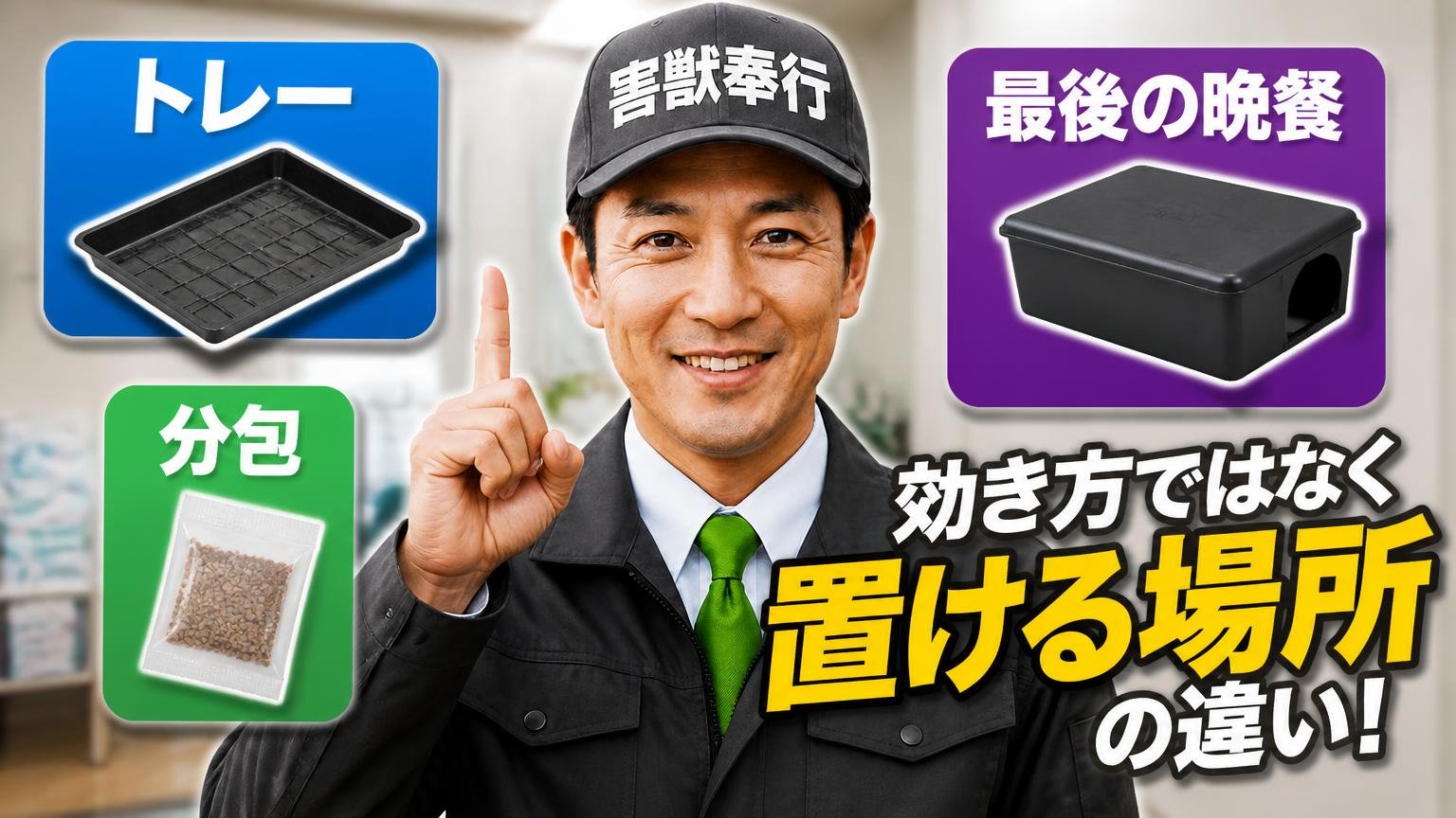 形状の違い(トレー・分包・最後の晩餐)は「効き方」ではなく「置ける場所」の違い