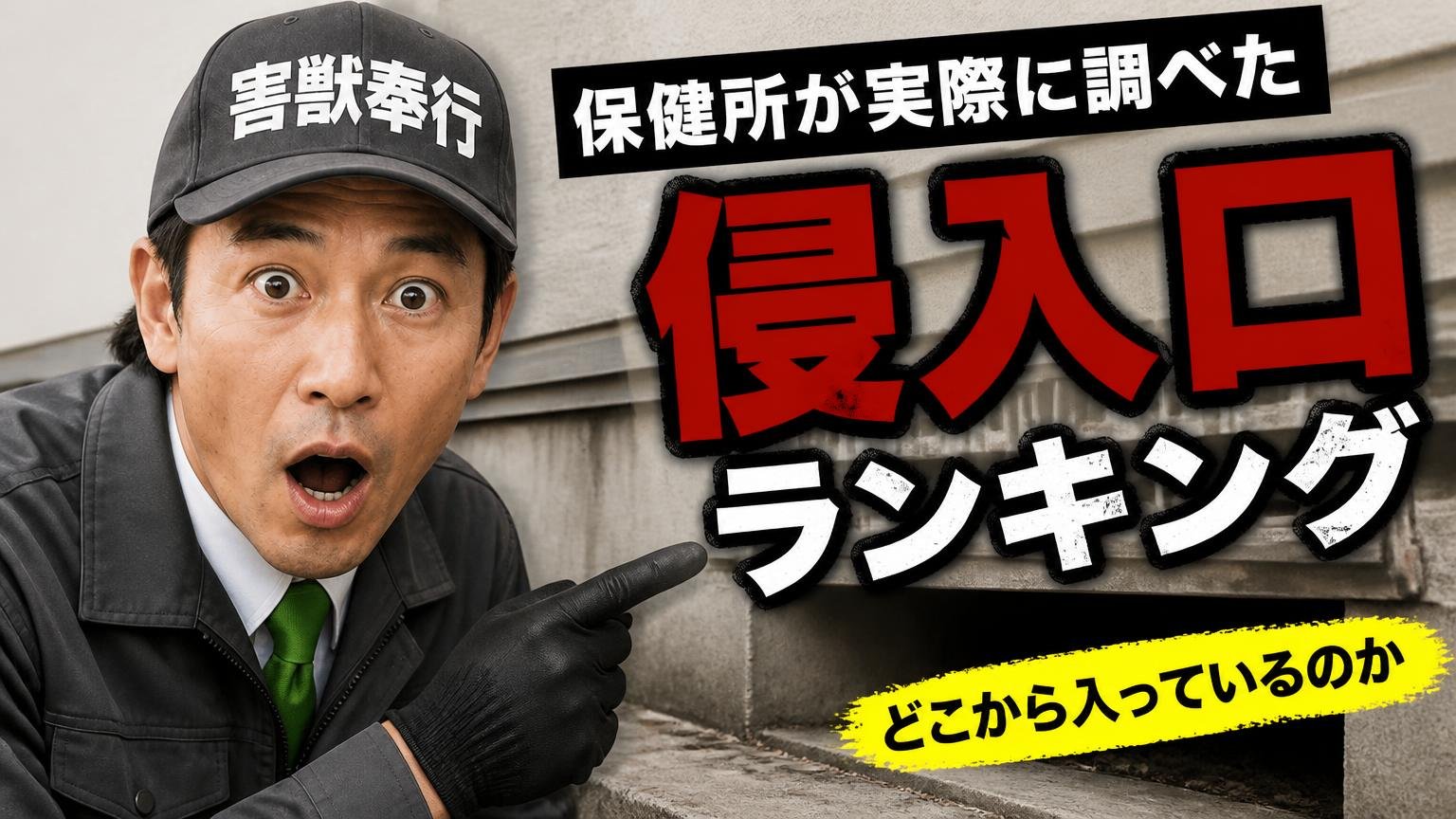 どこから入っているのか｜保健所が実際に調べた侵入口ランキング