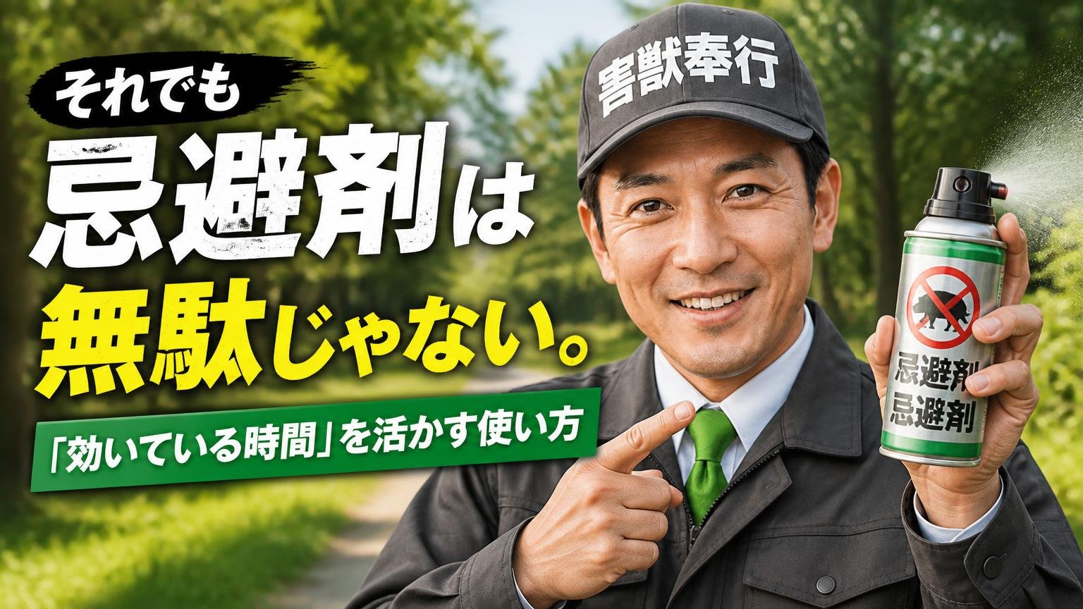 それでも忌避剤は無駄じゃない。「効いている時間」を活かす使い方