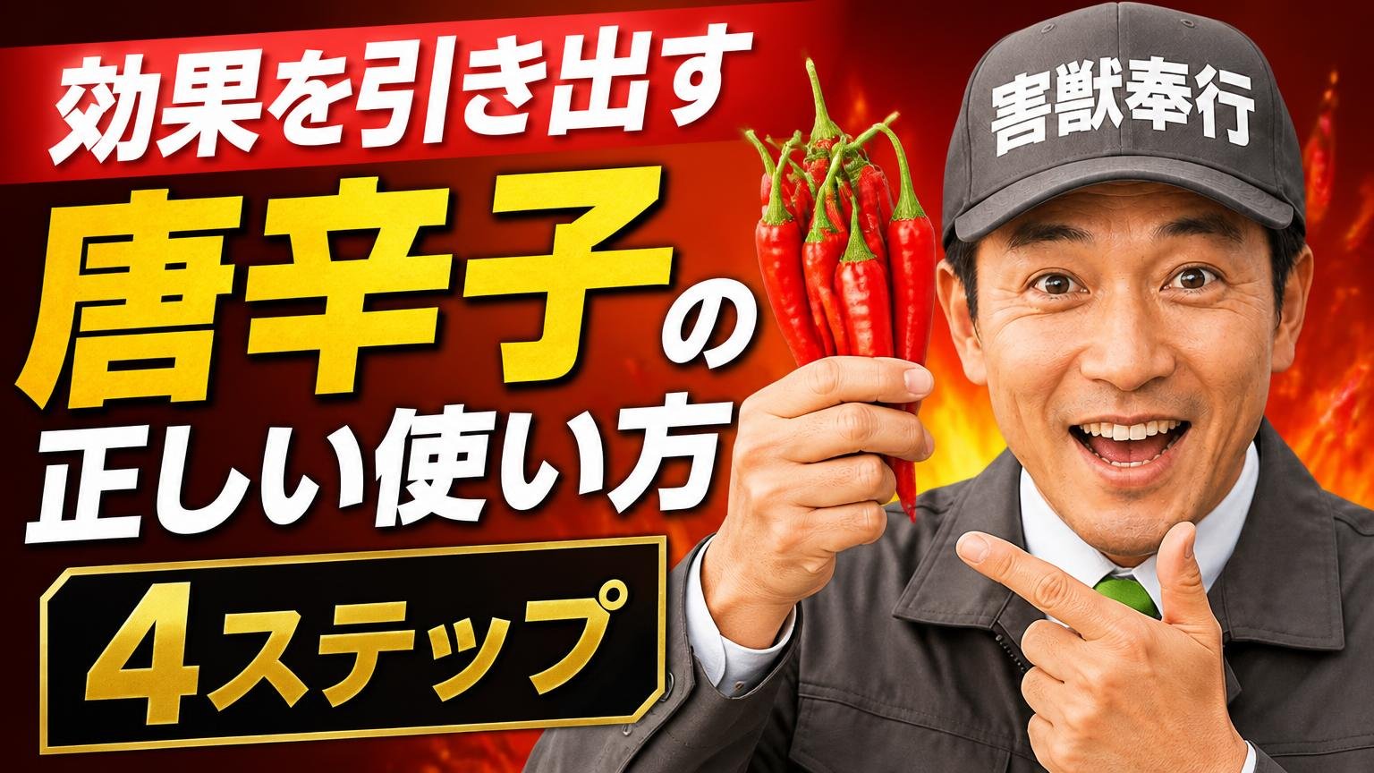 効果を引き出す、唐辛子の正しい使い方【4ステップ】